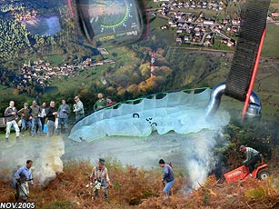 parapente en bourgogne en novembre  2005