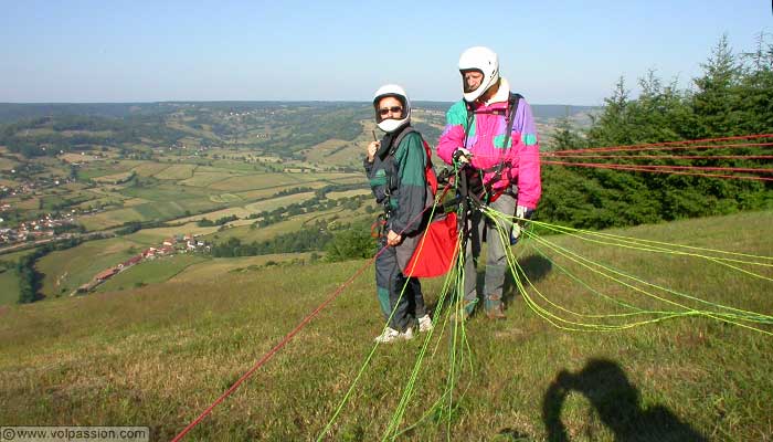 bapteme parapente en bourgogne