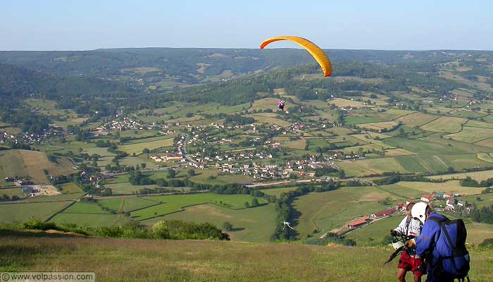 bapteme parapente en bourgogne