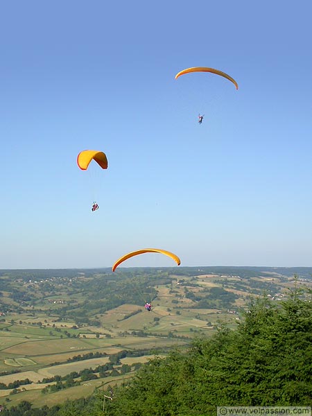 bapteme parapente en bourgogne