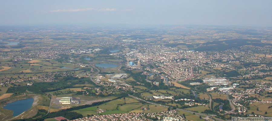 Blanzy et Montceau vue aerienne