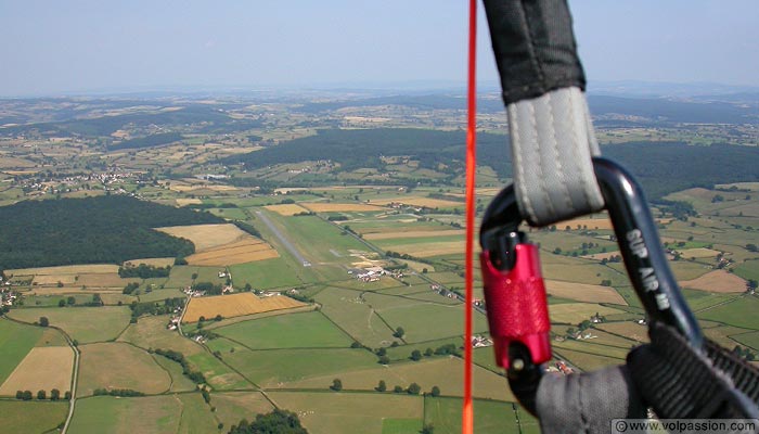 vue du ciel aerodrome de Pouilloux