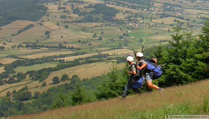 baptême parapente en bourgogne