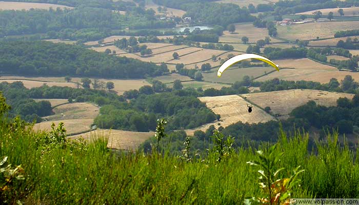 parapente voler en parapente en Bourgogne bapteme parapente