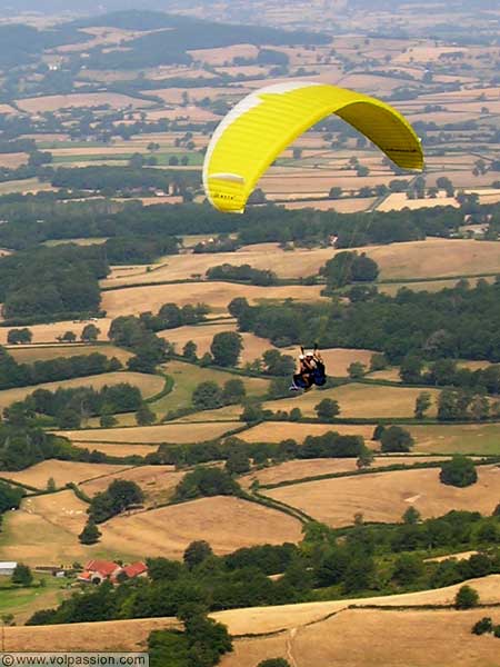 bapteme parapente a Uchon