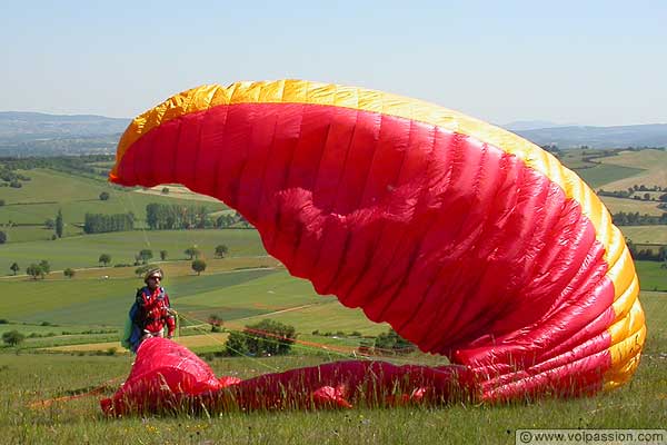 parapente au mont Péjus