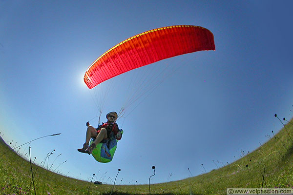 parapente au Mont Pjus