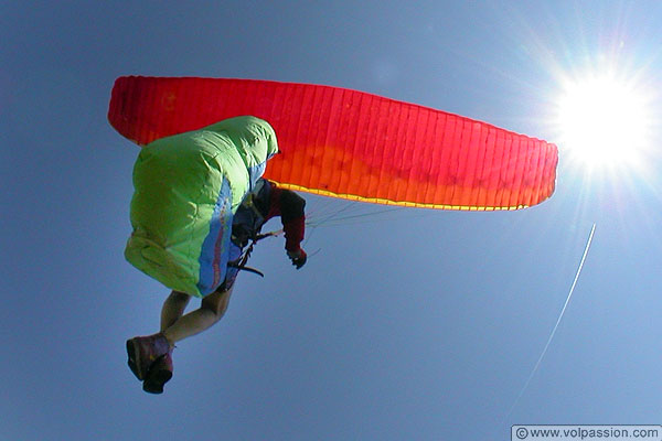 parapente au Mont Pjus