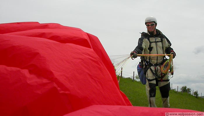 parapente au Mont Myon