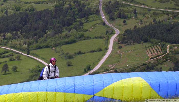 parapente au Mont Myon