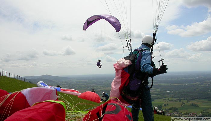 parapente au Mont Myon