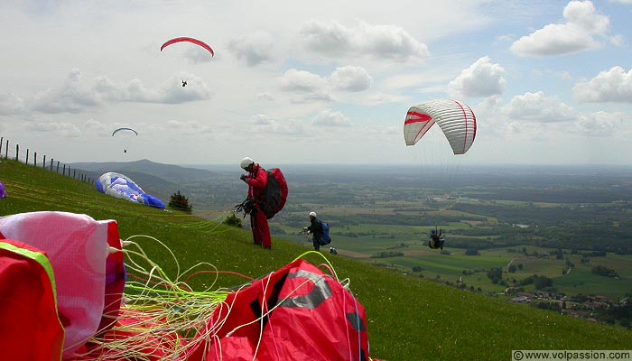 parapente au Mont Myon