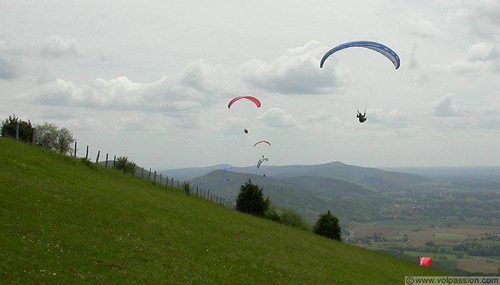 parapente au Mont Myon