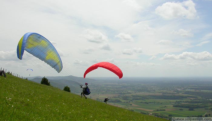 parapente au Mont Myon