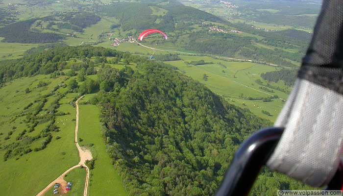 parapente au Mont Myon