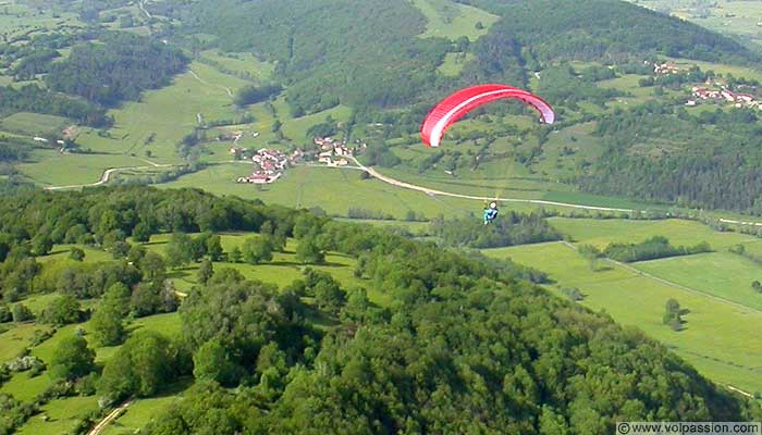 parapente au Mont Myon