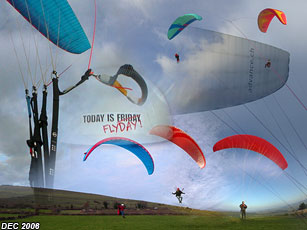 photo parapente en bourgogne decembre 2006