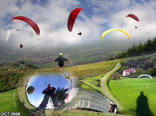 parapente en bourgogne octobre 2006