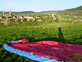 photo parapente autun atterrissage