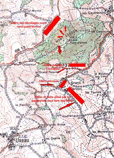 sites de parapente en Bourgogne - Mont Dardon