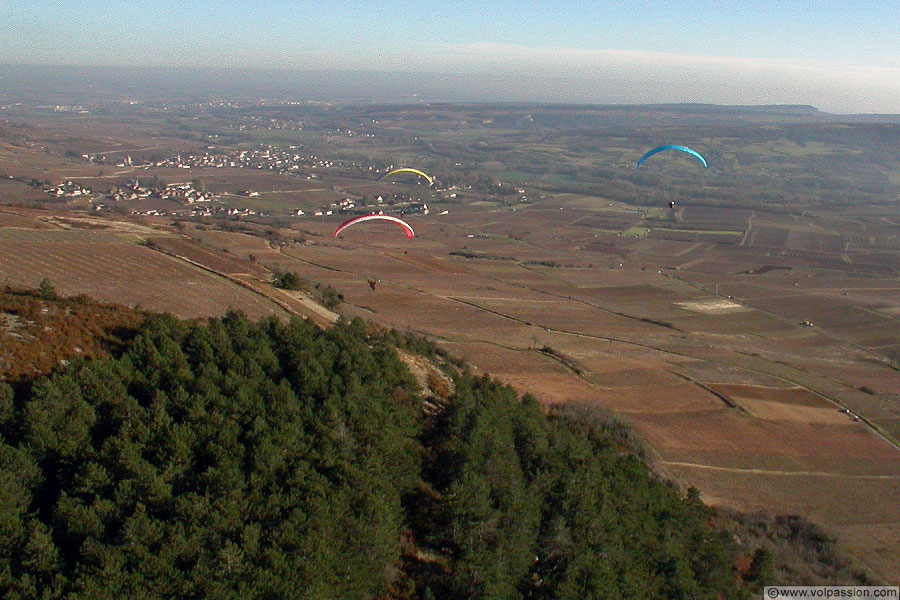 sites de parapente en Bourgogne - dezize les maranges